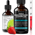 WELVIUM Triple Magnesium Liquid – Glycinate, Taurate & L-Threonate with Ashwagandha, 5-HTP, B6 & B12 for Calm, Sleep & Muscle Support