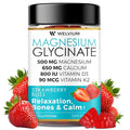 WELVIUM Magnesium Glycinate Gummies – 500mg with L-Theanine & Ashwagandha for Sleep, Calm, Muscle, Immune & Bone Support